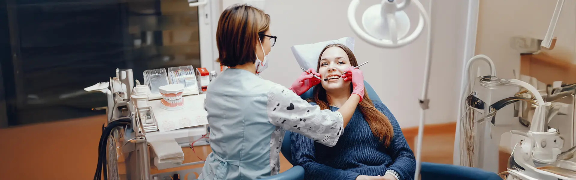 Dental Exams and Mouth Cleaning Process